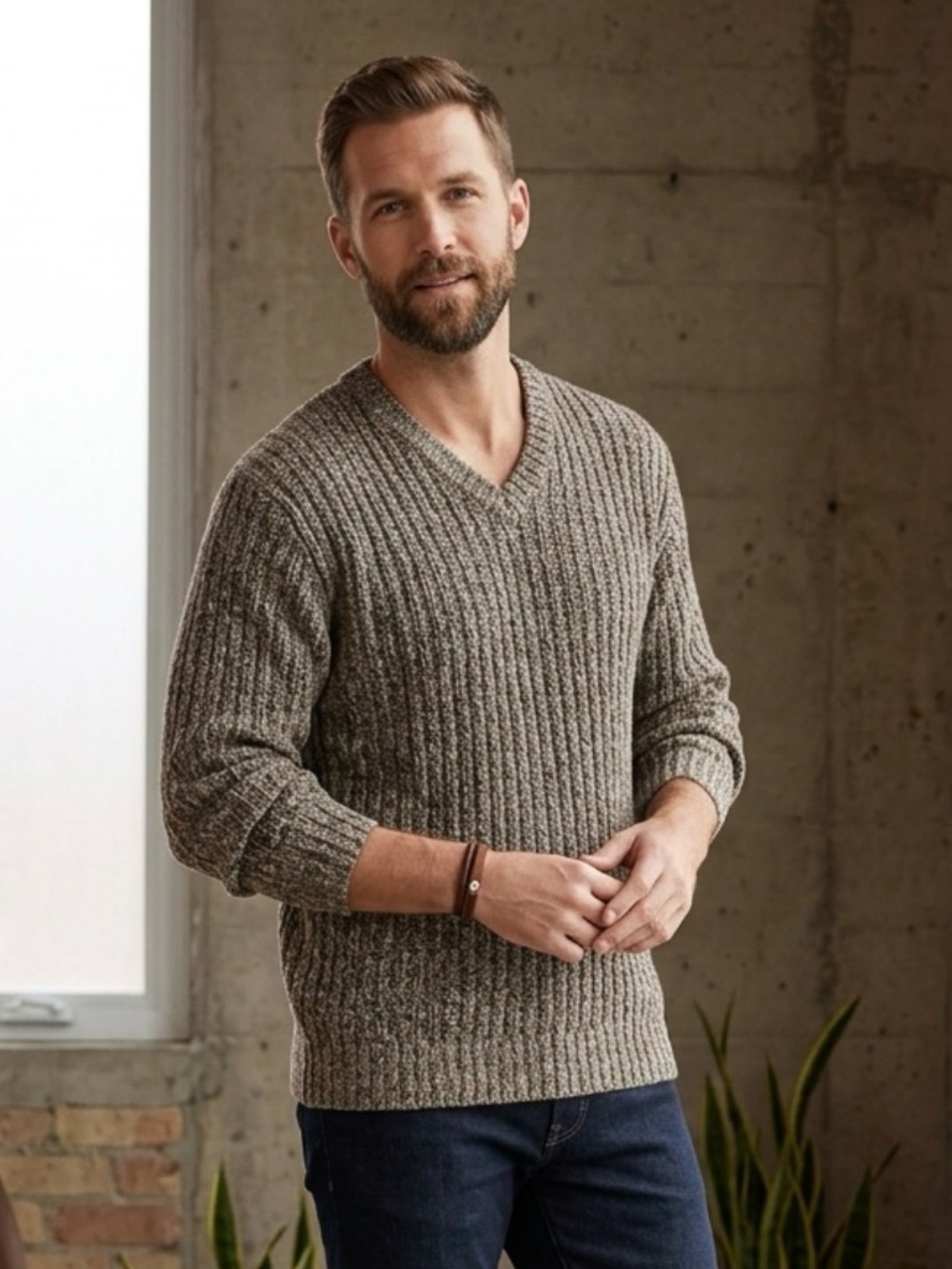 Vintage G.H. Bass & Co. V-Neck Knit Sweater